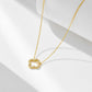 925 sterling silver necklace | 18K gold plated | Lucky life