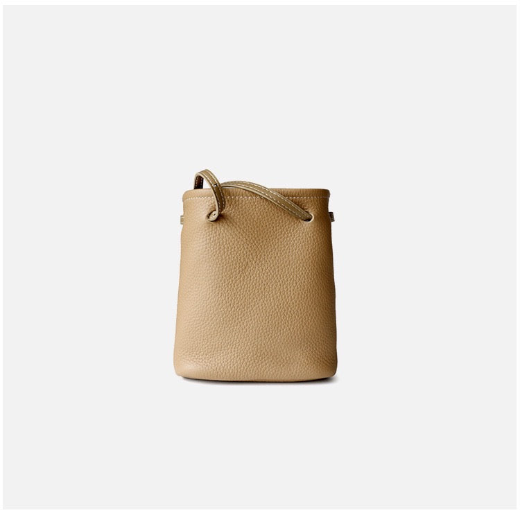 Full-Grain Leather mini bag | Mini bucket