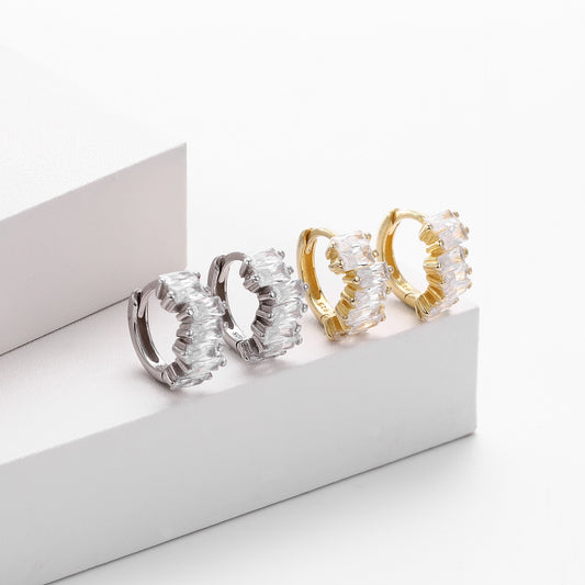 925 sterling silver earrings | 18K gold plated | Astral