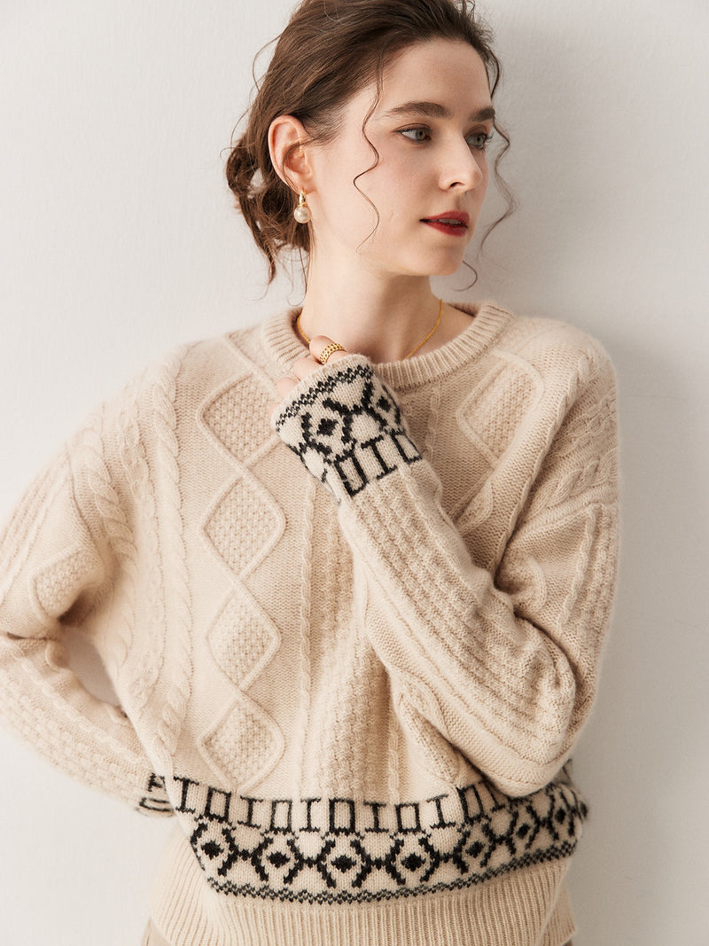 Cable-Knit Cashmere Sweater | Clara