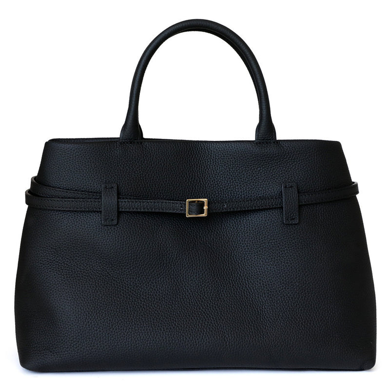 Full-Grain Leather Bag | Sea and woman