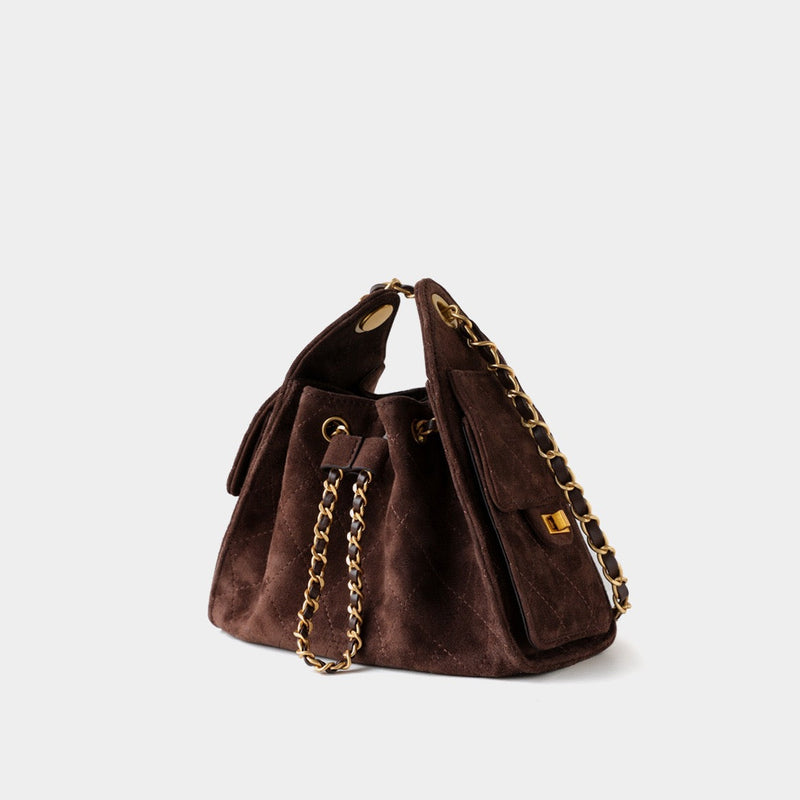 Suede Lambskin Chain Bag | Solea