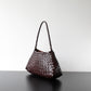 Full-grain leather bag | Woven bag | Sunlight