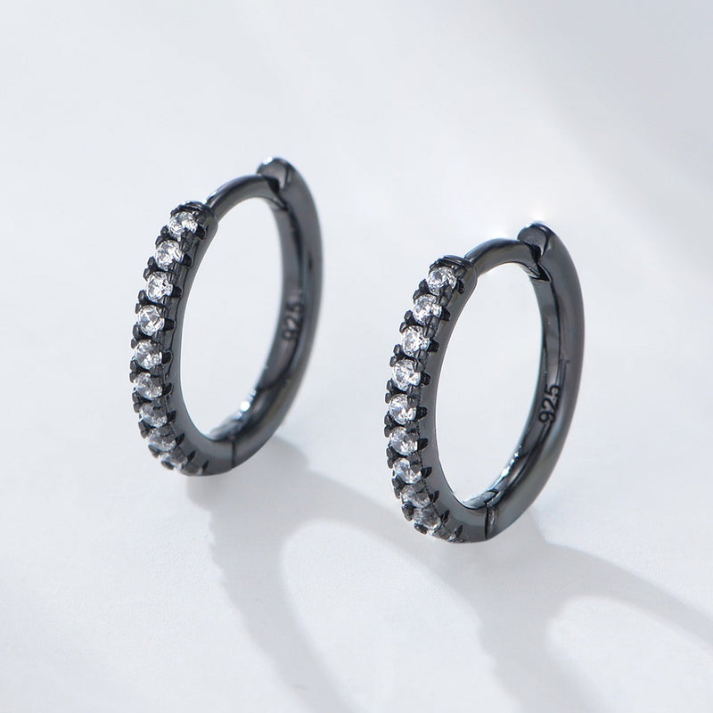 925 sterling silver earrings | 18K gold plated | Basic ring