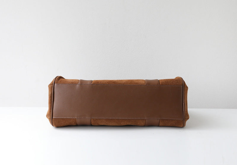 The Sawyer｜Suede bag  | Full-Grain Leather Bag