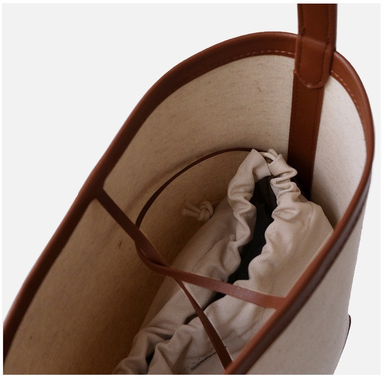 Canvas Bucket Bag