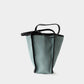Full-grain leather and Natural cotton-linen fabric Bag