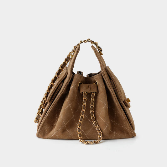 Suede Lambskin Chain Bag | Solea