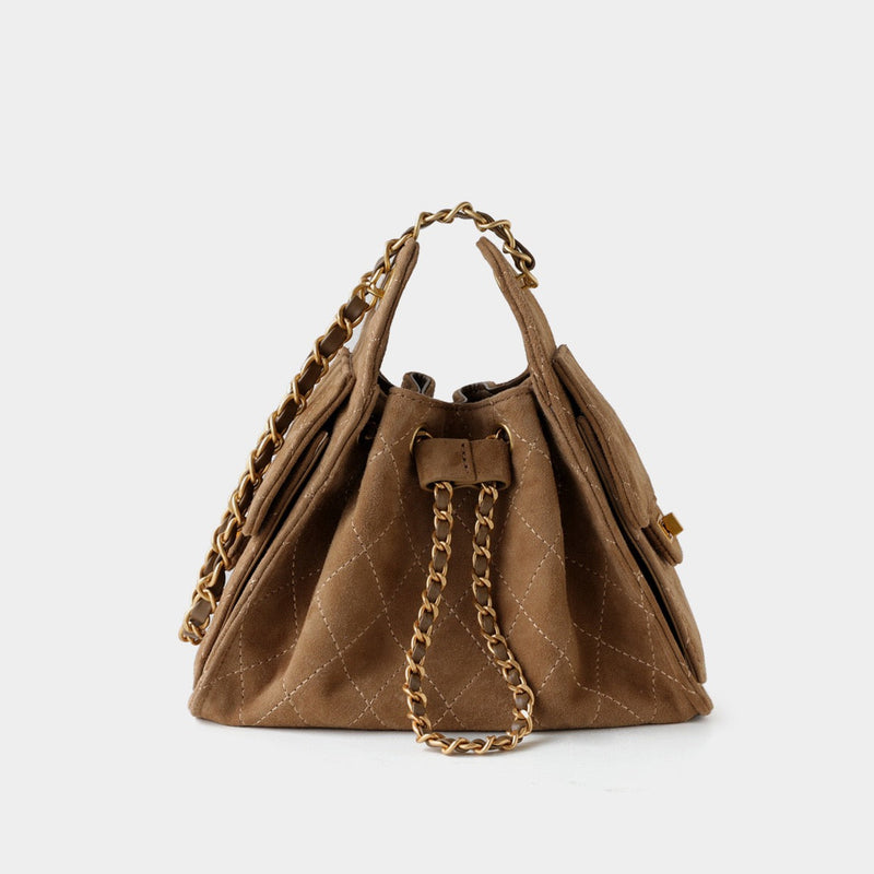 Suede Lambskin Chain Bag | Solea