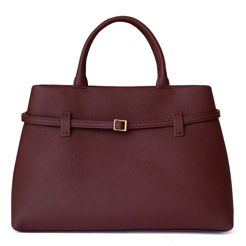 Full-Grain Leather Bag | Sea and woman