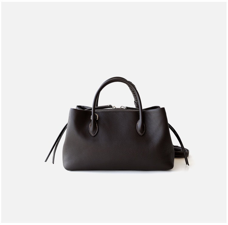 Full-Grain Leather bag | All black