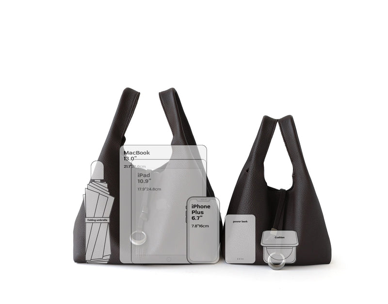 Full-Grain Lamb Leather Bag | Luna Ring