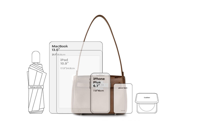 Full-grain Leather Bag | Tea