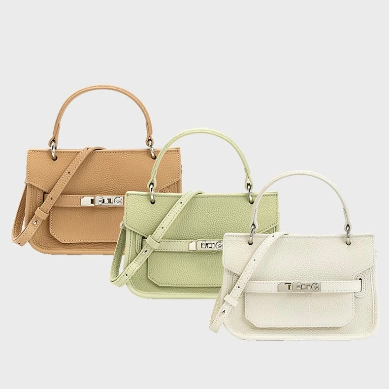 Full-Grain Leather mini bag | Ice cream