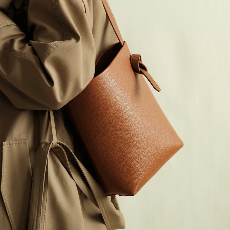 Full-Grain Leather bag | bucket handbag | Ego