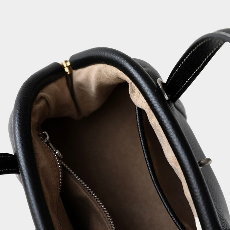 Full-Grain Leather Bag | Sea shell