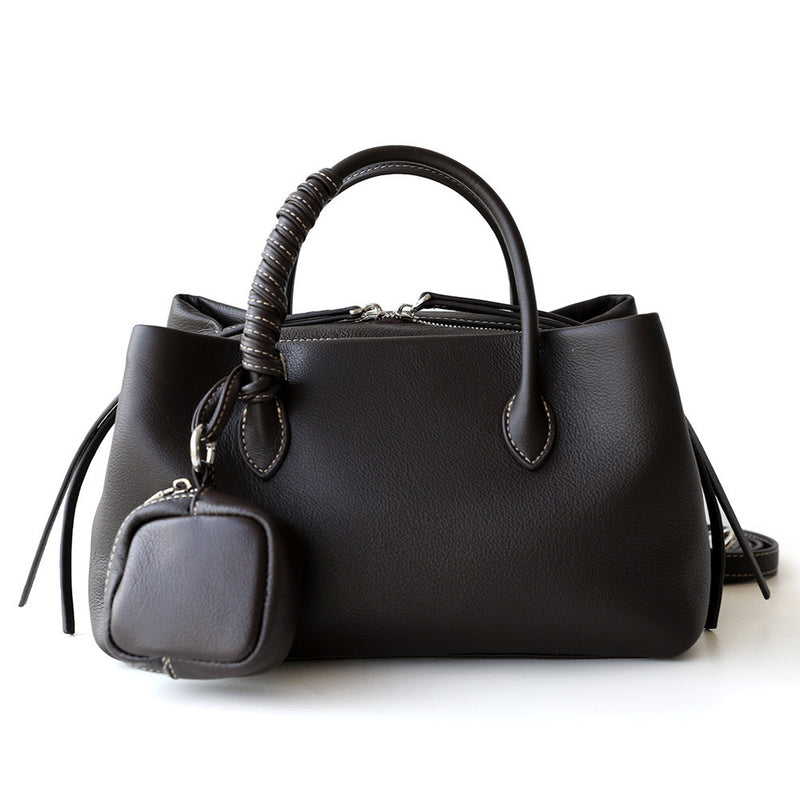 Full-Grain Leather bag | All black