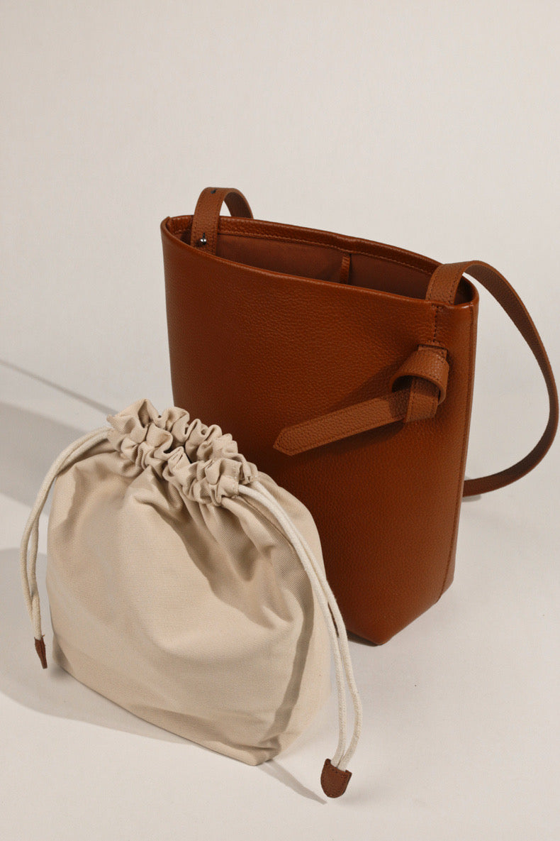 Full-Grain Leather bag | bucket handbag | Ego