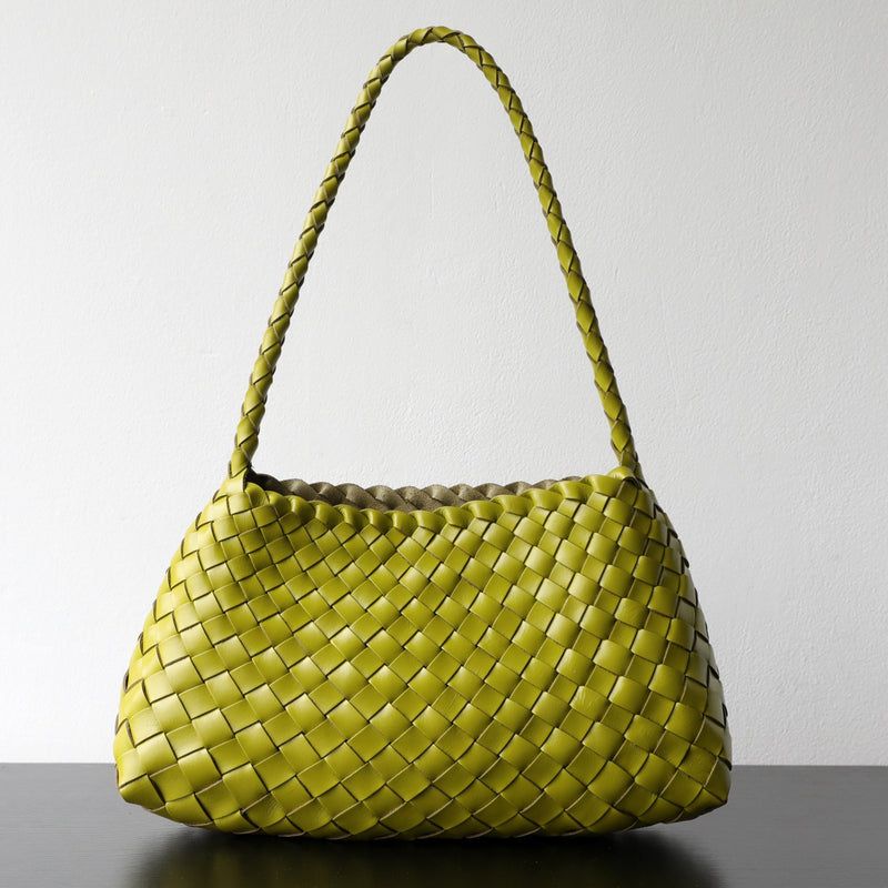 Full-grain leather bag | Woven bag | Sunlight