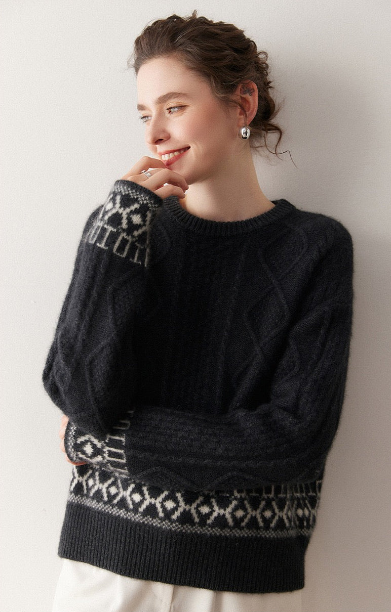 Cable-Knit Cashmere Sweater | Clara