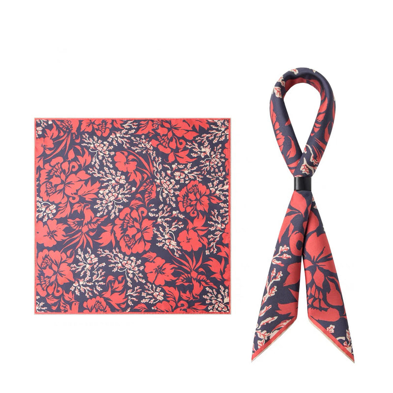 Twill Silk scarf | The Red and the Black
