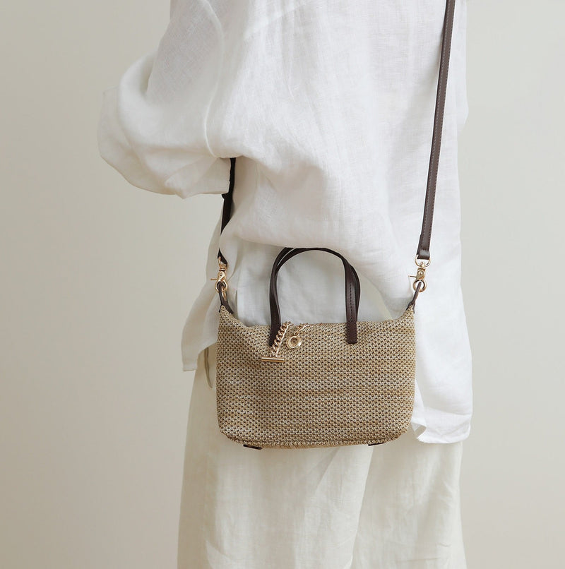 Flyknit Fabric and Full-Grain Leather Mini Bag | Breeze