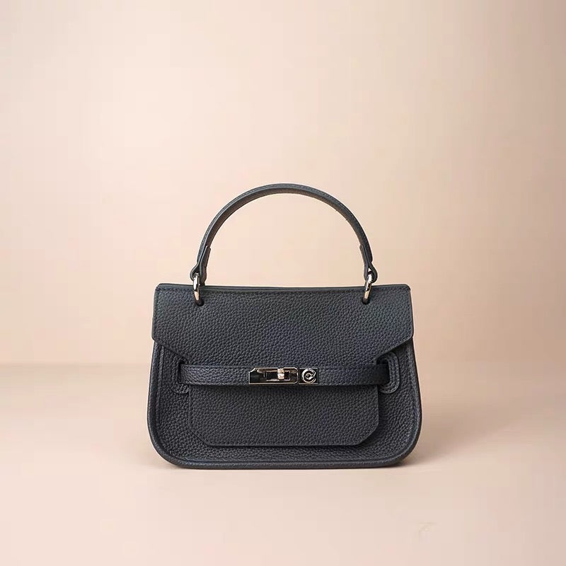 Full-Grain Leather mini bag | Ice cream