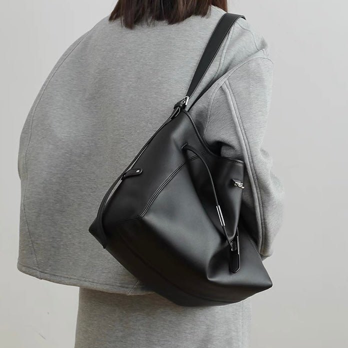 Refined split cowhide leather | MetroTote