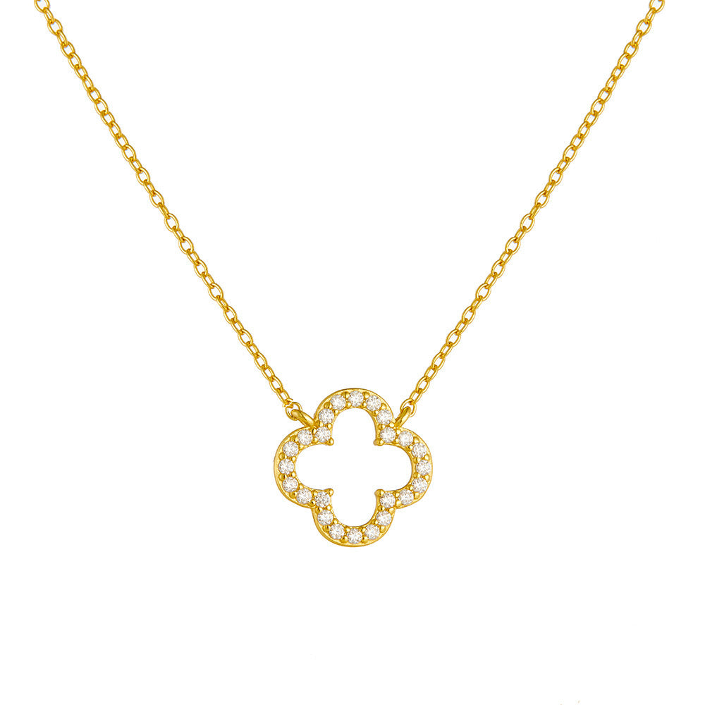 925 sterling silver necklace | 18K gold plated | Lucky life
