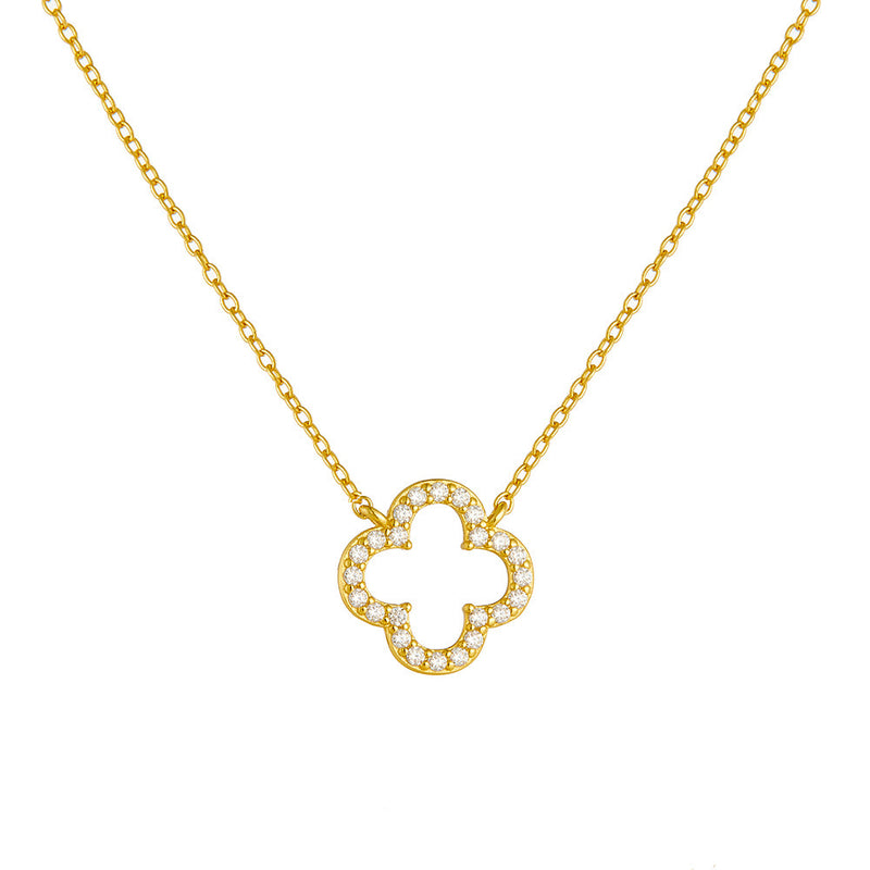 925 sterling silver necklace | 18K gold plated | Lucky life