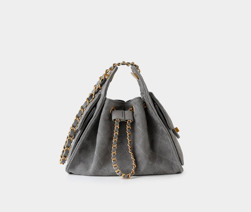 Premium Lambskin Leather Chain Shoulder Mini bag | Aurora