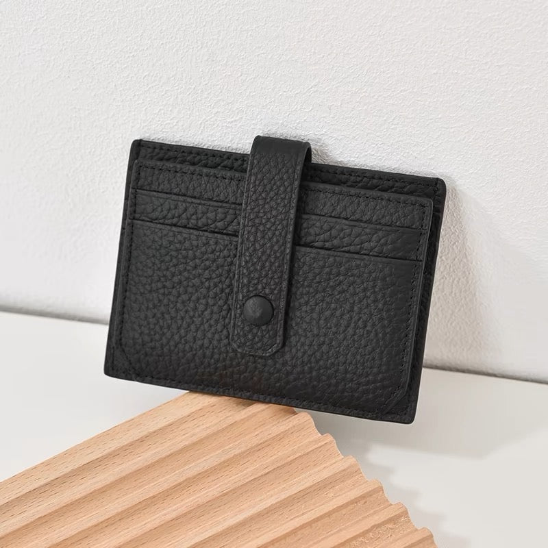 Genuine leather card pocket | rainbow
