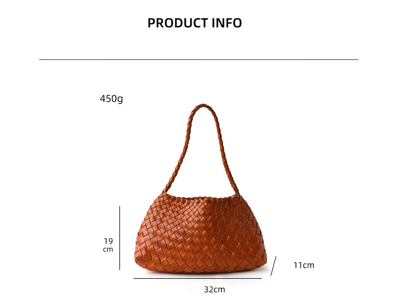 Full-grain leather bag | Woven bag | Sunlight