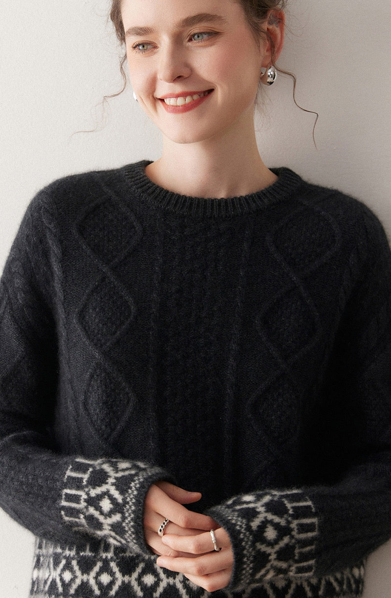 Cable-Knit Cashmere Sweater | Clara
