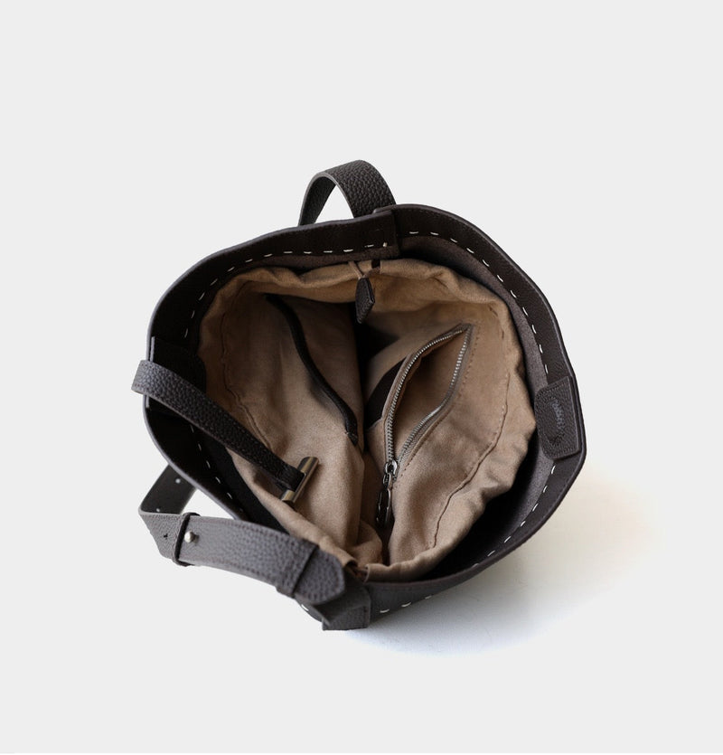 Full-Grain Leather bucket bag | Independent will