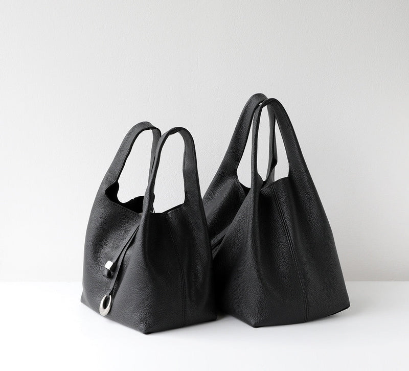 Full-Grain Lamb Leather Bag | Luna Ring
