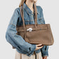 Forever classic 3# | Leather tote for Work |  Full-Grain Leather Bag