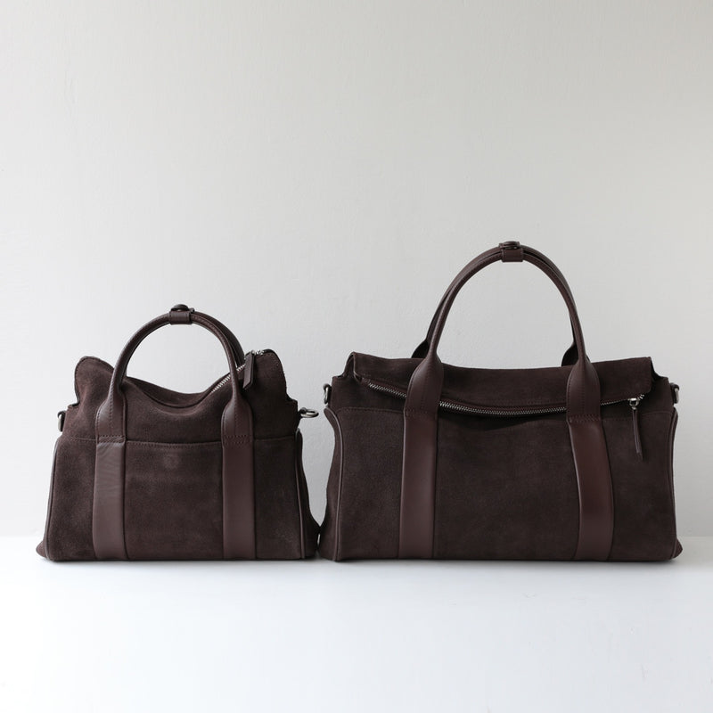 The Sawyer｜Suede bag  | Full-Grain Leather Bag