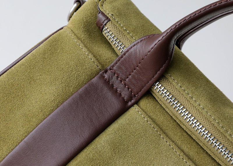 The Sawyer｜Suede bag  | Full-Grain Leather Bag
