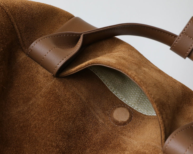 The Sawyer｜Suede bag  | Full-Grain Leather Bag