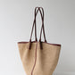 Natural Raffia Woven Bag | Woman and sea