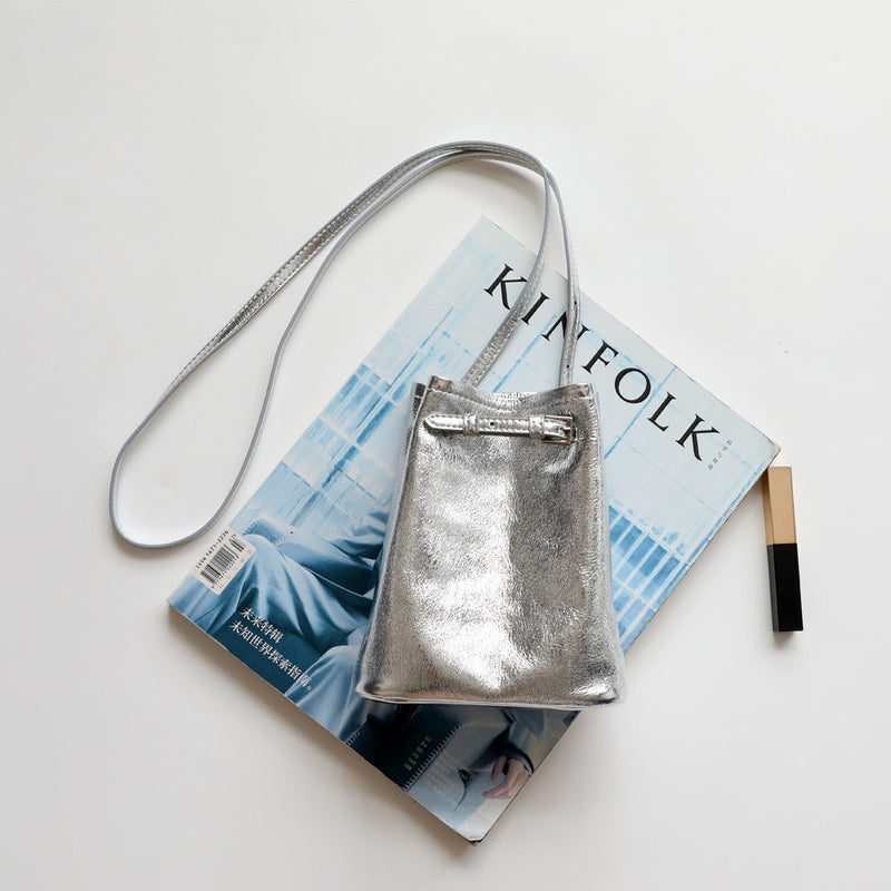 Full-Grain Leather mini bag | Mini bucket