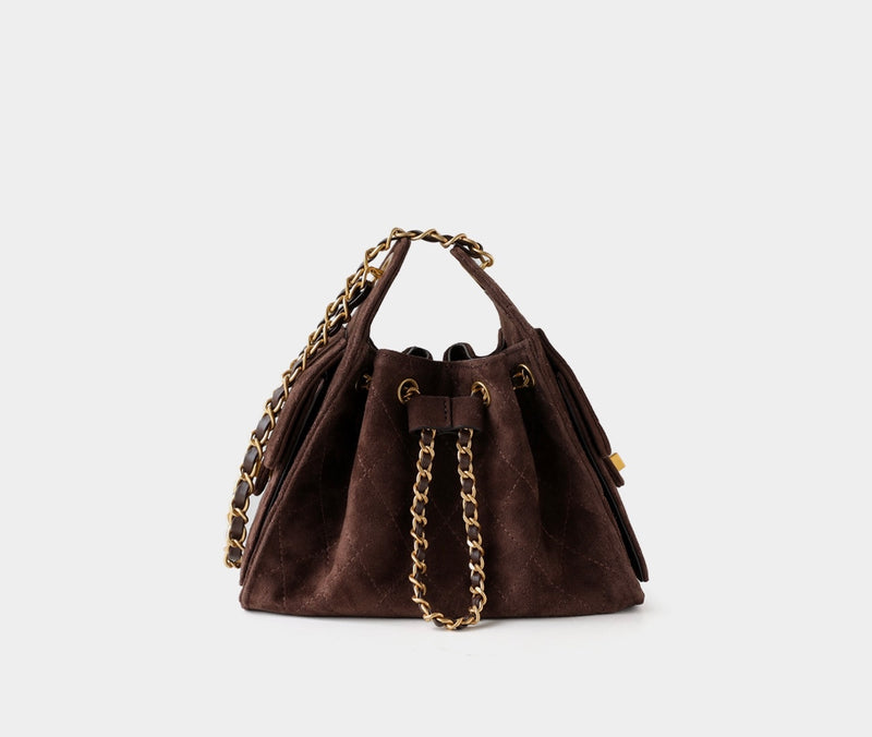 Premium Lambskin Leather Chain Shoulder Mini bag | Aurora