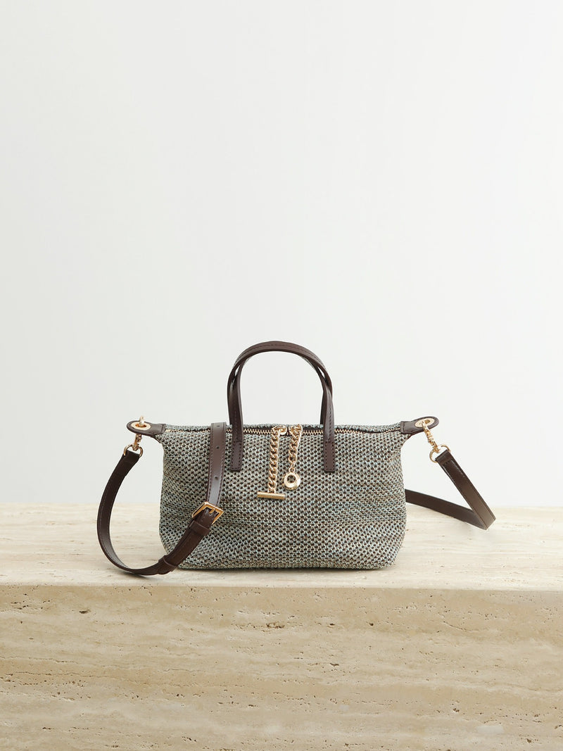 Flyknit Fabric and Full-Grain Leather Mini Bag | Breeze