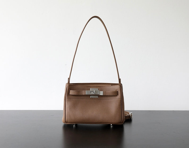 Full-grain Leather Bag | Tea