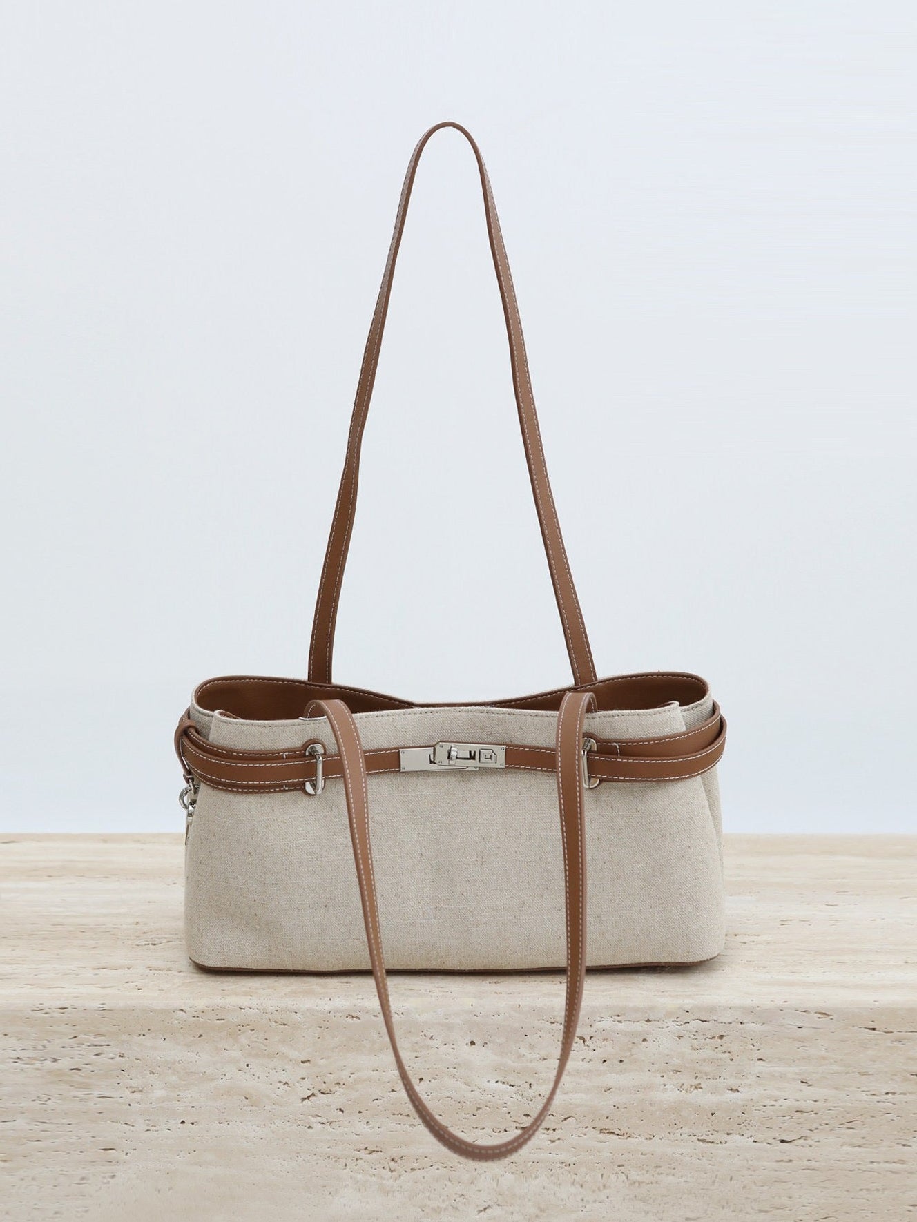 Linen Canvas and Full-Grain Leather | Dune
