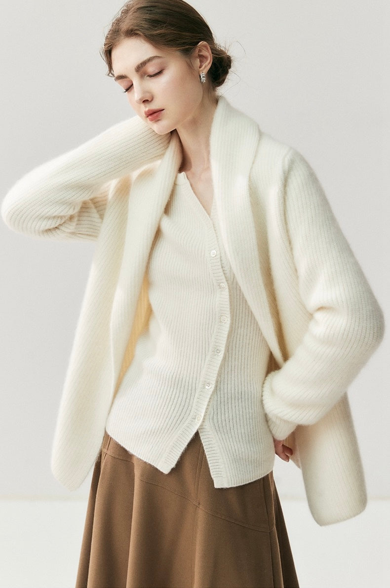 Cashmere sweater | Lumé Robe Coat