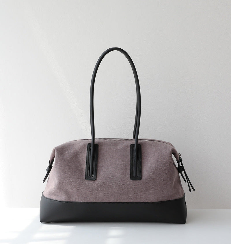 Canvas and Full-grain leather Tote |  Open Road