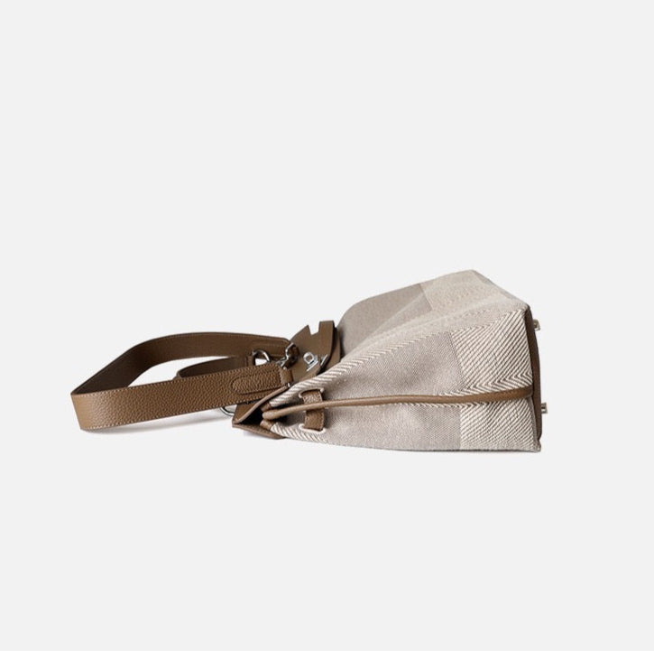 Full-Grain Leather and Canvas bag |  Canvas first