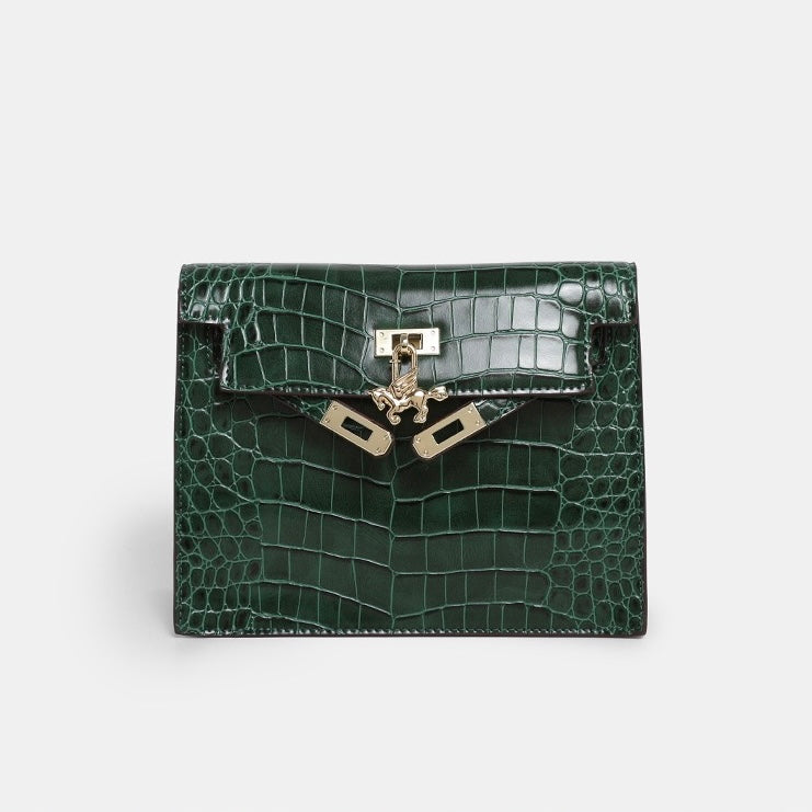 Urban light Series | Crocodile-Embossed Leather Mini Bag